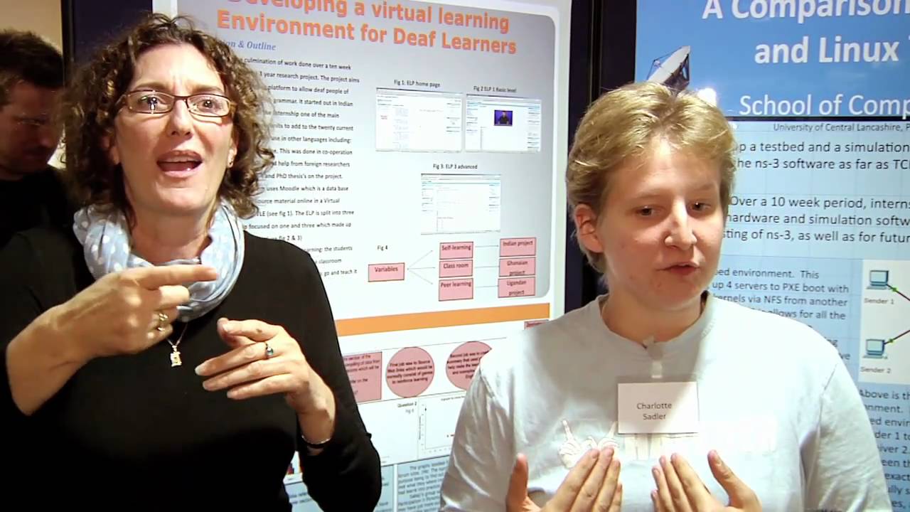 Developing a virtual learning environment for deaf learners - UCLan