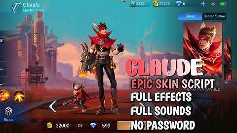 Claude Epic Skin Script (Blazing Trace) - No Password