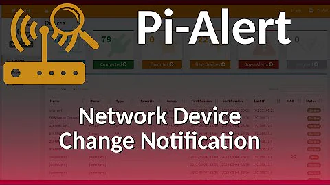 Pi Alert - Open Source, Self Hosted, Network Device Change Notification and Intrusion Detection