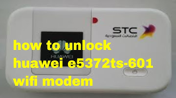 How to unlock huawei e5372ts 601 wifi modem