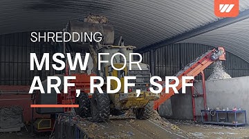 WEIMA PowerLine 3000 shreds MSW and Industrial Waste for SRF, RDF, AFR production