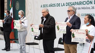 Informe a seis años de la desaparición de 43 normalistas de Ayotzinapa, desde Palacio Nacional