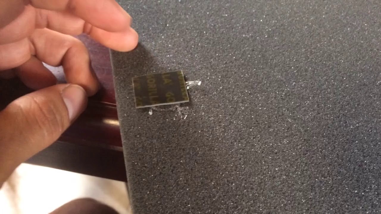 Great way to hang studio acoustic foam panels. - YouTube