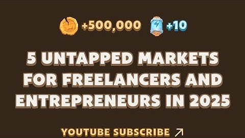 5 Untapped Markets for Freelancers and Entrepreneurs in 2025 MemeFi New Video Code Today