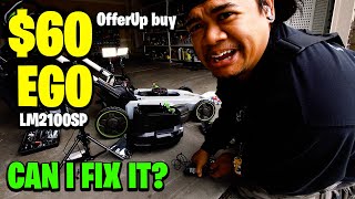 How to fix broken EGO Mower! I bought a non working EGO MOWER for $60! Controller? Motor? NO POWER!