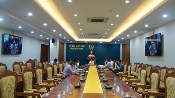 Hn trực tuyến để nghe báo cáo về tình hình thực hiện, giải ngân vốn đầu tư công đến ngày 20/5/2022