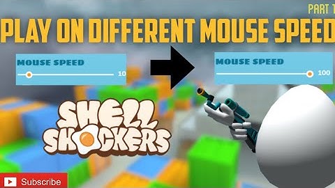 different mouse speed | shell shockers 🍳