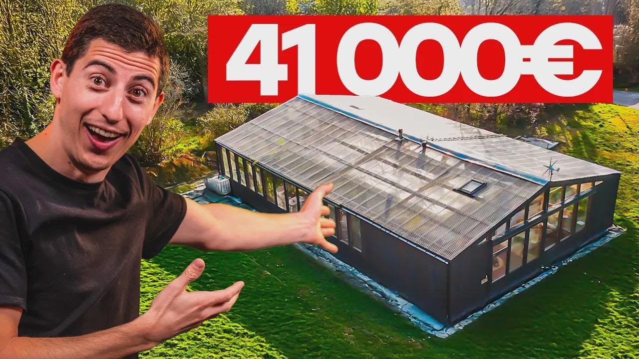 ¡Casa de Madera bajo Invernadero por 41,000€ y 100% Autónoma!