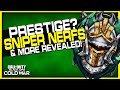 Sniper Nerfs Incoming, Prestige May Return, & More!! (Cold War Alpha)