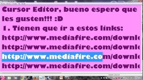 Descargar Cursores hechos por mi en Real World Cursor Editor