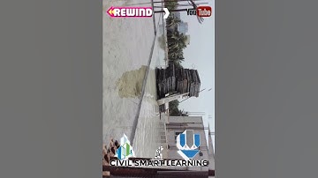 Slab Curing By Using Ponding Method | Curing Concrete | Rewind 2021 #Shorts #Rewind #YouTubeShorts