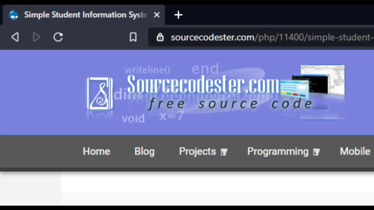 Simple Student Information System using PHP Demo - YouTube
