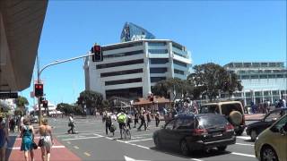 Auckland CBD on a sunny day.
