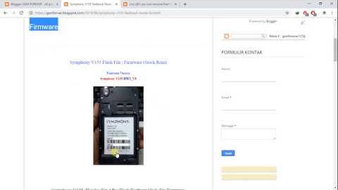 Symphony V155 Fastboot Mode Fix