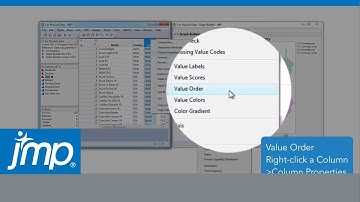 Value Ordering in JMP