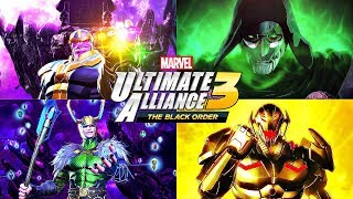 Marvel Ultimate Alliance 3 - ALL BOSS FIGHTS + DLC