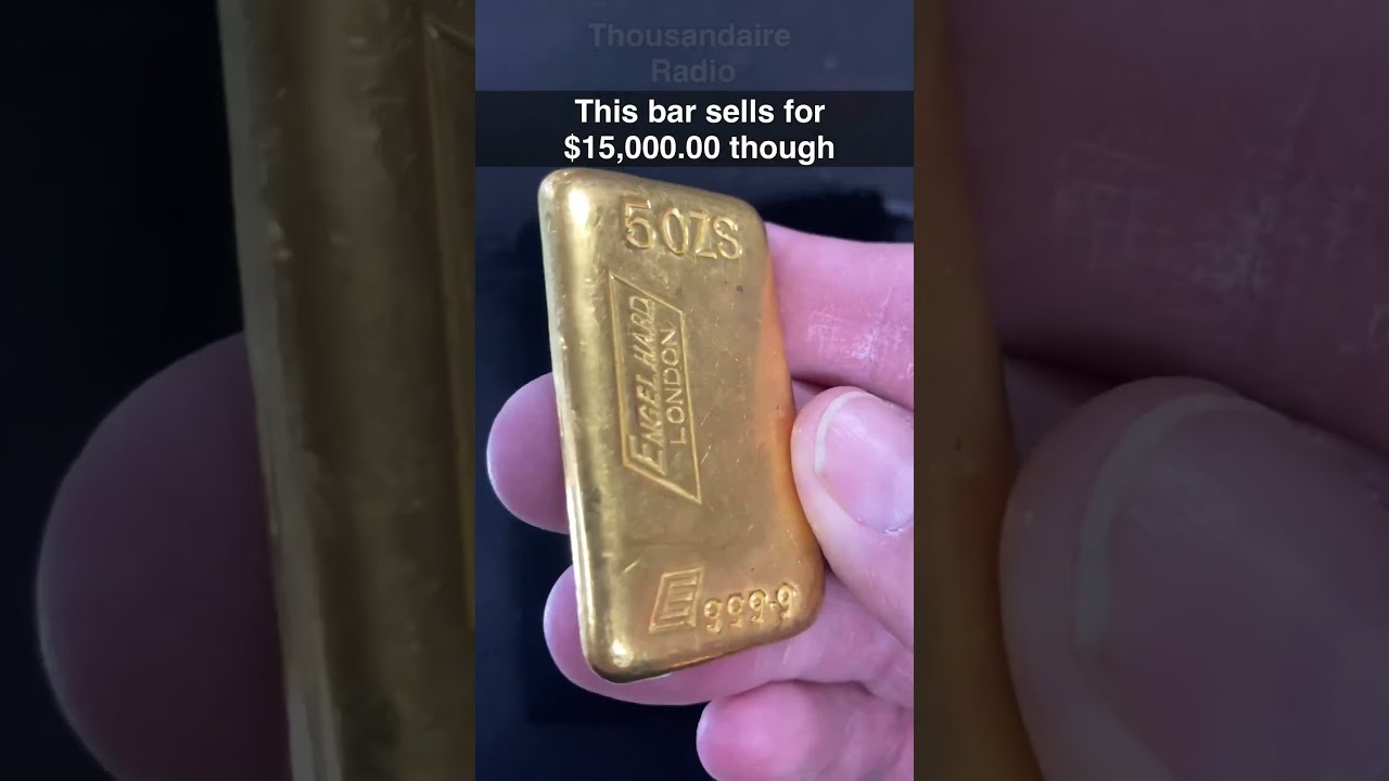 5 Oz Gold Bar Engelhard