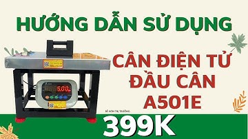 Hướng dẫn sử dụng cân ghế điện tử 300kg Đầu Cân A501E hoặc HP THW501 Tất Tần Tật