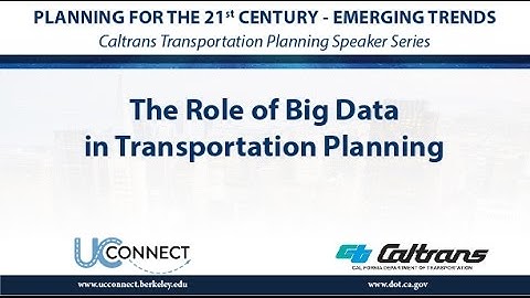 The Role of Big Data in Transportation Planning