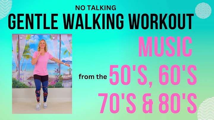 15 minute Gentle Walking Workout for Seniors Exercising to Music from the 50's to 80's
