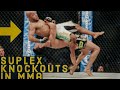Suplex knockouts in mma ufc compilation