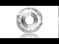 Swarovski 5928 crystal 14mm becharmed helix bead austria