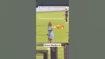 Just focus on Grace Hayden; how she cleaned her mobile 🔥😍 #gracehayden #shorts #dpl2025