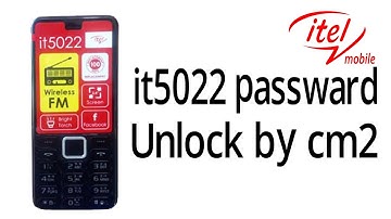 itel it5022 Password unlock by cm2