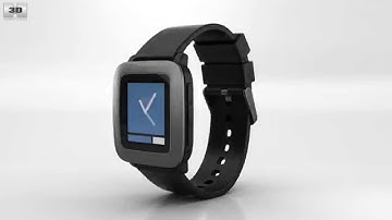 Pebble Time Black 3D model by 3DModels.org