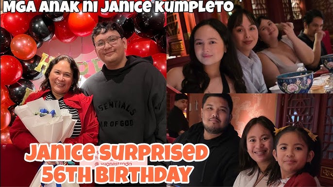 JANICE DE BELEN SINORPRESA NG KANYANG MGA ANAK SA KANYANG 56TH BIRTHDAY NAGDINNER NGA SILANG PAMİLYA
