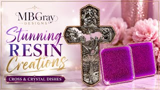 Stunning Resin Cross & Crystal Dishes DIY ✨ Glam Resin Art Tutorial