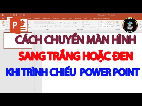 Video Cách chuyển sang màn hình màu trắng hoặc đen trong... - youtube