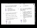 CAPE CHEMISTRY 2017 PAPER 1 SOLUTIONS