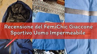 Recensione del FemiChic Giaccone Sportivo Uomo Impermeabile Leggero e Antivento Felpa con Cappuccio