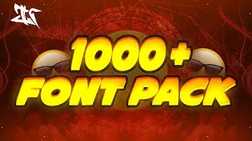 1000+ Font Pack  For Designers || Designer  Font pack For Android/Pc || By INSANE GFX