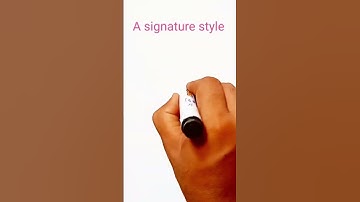 A Name signature // New trending signature style // stylish sighn shorts video