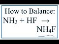 Balancing Chemical Equations Concepts