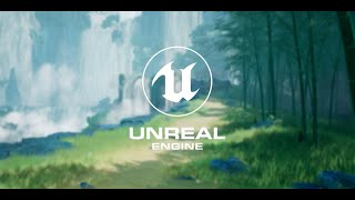 UE5 Stylized  Landscape丨Waterfall