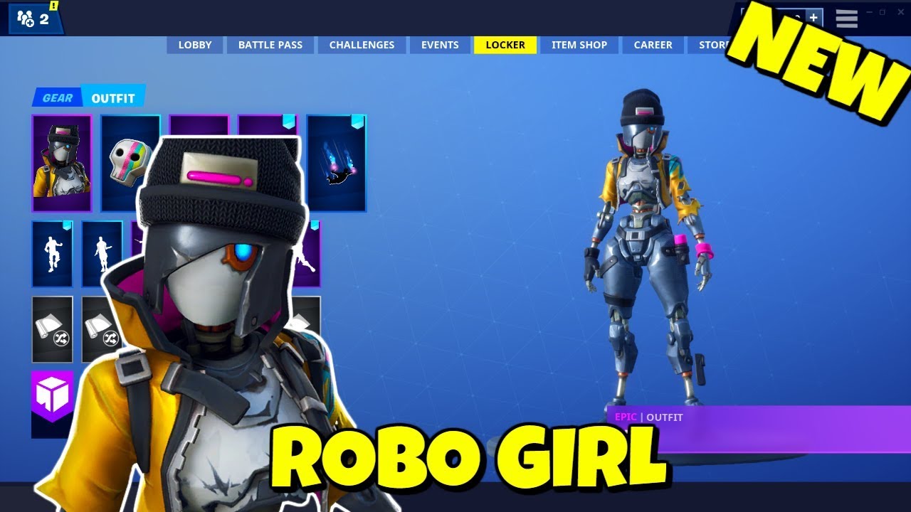 Fortnite Robot Girl Skin