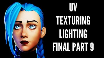 Blender beginner tutorial character head full workflow: sculpting, retopology, texturing ( Part 9 )
