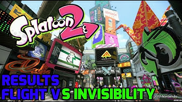 Splatoon 2 - Flight VS Invisibility Splatfest Results