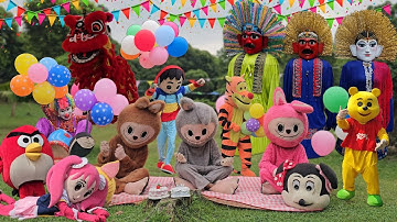 ONDEL ONDEL JOGET BADUT BARONGSAI | LAGU BALONKU ADA 5 - HAPPY BIRTHDAY TO YOU & KALAU KAU SUKA HATI