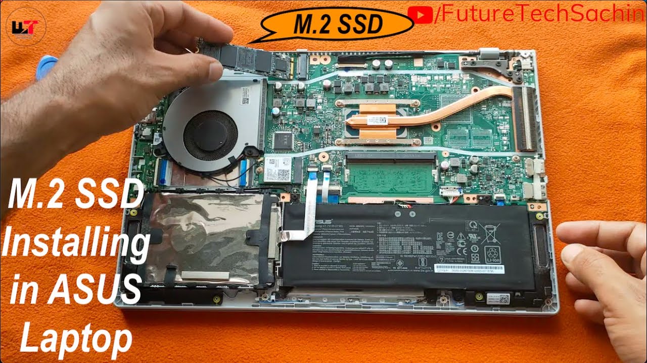 betyder kursiv Mos How To Install M2 SSD in Any Laptop ⫸ Installing M2 SSD in ASUS X415J i3 10  Gen ⫸ Future Tech Sachin - YouTube