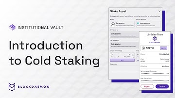 Introduction to Cold Staking on Institutional Vault