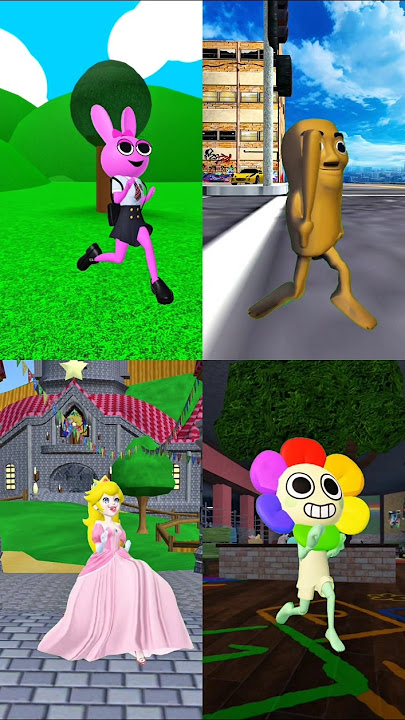 Chased by zombie #sprunki#incredibox#sonic#mario#roblox#animation#brainrotmeme#spiderman#squidgame