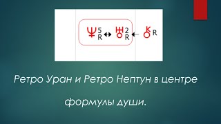 Ретро Нептун и ретро Уран в центре Формулы души