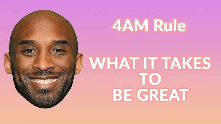 Kobe Bryant: 4am Rule - The Mamba Mentality And What It Takes to Be Great (animated)