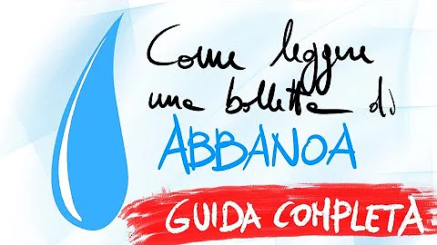 Come leggere una fattura dell'acqua?