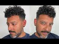 Short Curly Hair with Shaved Sides Styling Tutorial - Men&#39;s Curly Hairstyle, Men&#39;s Hair Loss Help