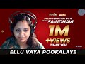 Saindhavis mesmerizing live singing  ellu vaya pookalaye  from gv prakash studio  aus tamil tv